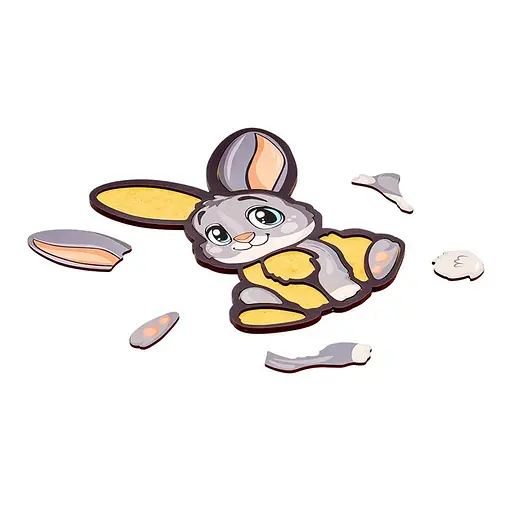 Детский пазл-вкладыш "Зайчик" PuzzleOK Puz-22971, 12 элементов - фото 2