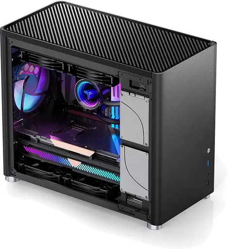 Корпус Jonsbo D30 Aluminum Black (D30 Black) Без БП - фото 8