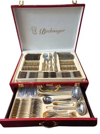 Набор столовых приборов Bachmayer BM-7883 на 12 персон в подарочном чемодане 72 предмета - фото 2