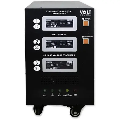 Стабилизатор напряжения Volt Polska трехфазный AVR 15000VA 3% 3F - фото 2