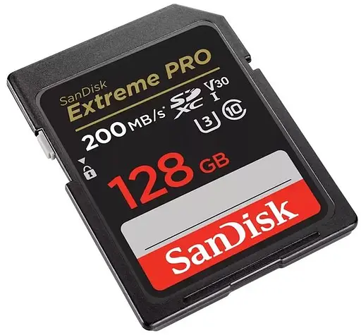 SanDisk Карта пам'яті SD 128GB C10 UHS-I U3 R200/W140MB/s Extreme Pro V30 - фото 3