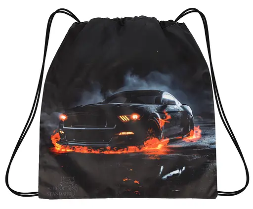 Мешок для сменной обуви для мальчика c Машиной School Standard MSS-30