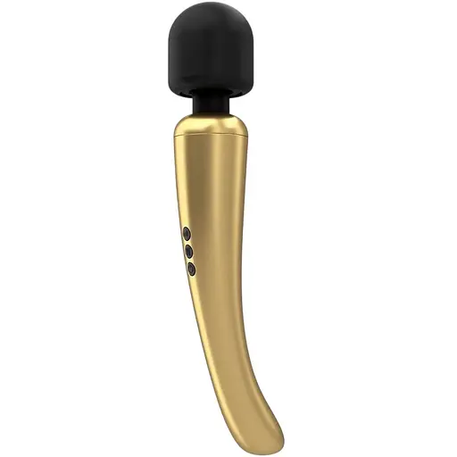 Мощный вибромассажер Dorcel Megawand Gold перезаряжаемый 160 режимов