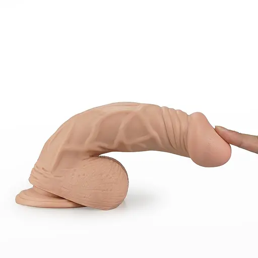 Вібратор Lovetoy Real Extreme 9" 23 см тілесний - фото 4
