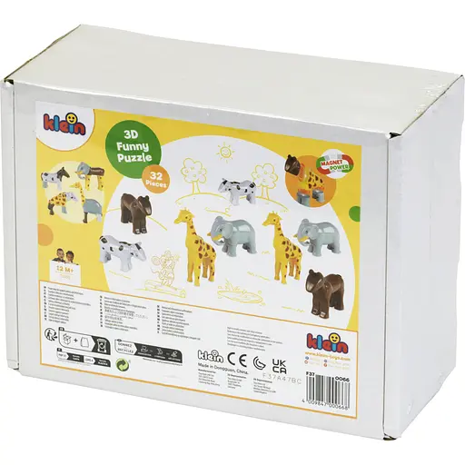 Магнитный пазл о животных Klein Early Steps 8 животных (0066) - фото 10