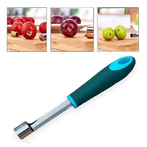 Нож для удаления сердцевин с картофеля и яблок с силиконовой ручкой, Kitchen Master 86504 - фото 3