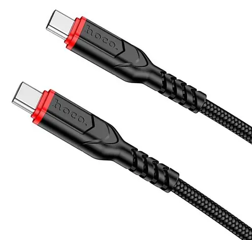 Кабель Hoco X59 Victory Type-C to Type-C 60W/3A/1 м чорний