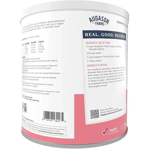 Сублімований мед Augason Farms з великим терміном придатності 30 років 340 порцій - фото 2