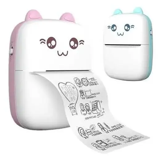 Портативный мини-принтер Bambi Cat Mini Printer 