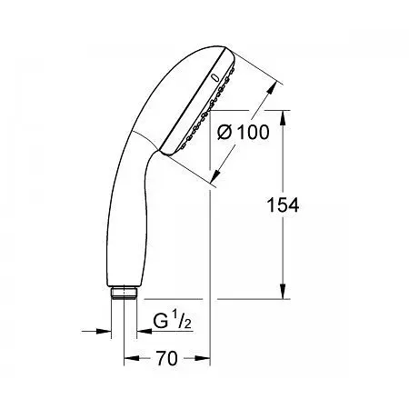 Ручний душ Grohe TEMPESTA 26161001, Хром - фото 2