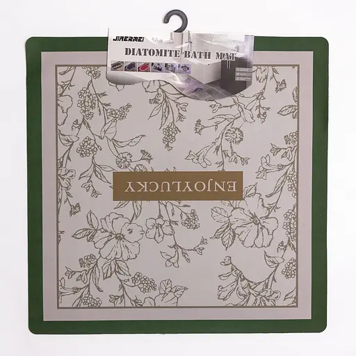 Килимок для ванної кімнати з діатоміту Enjoylucky 58×58 (см) вологопоглинаючий килимок для будинку ванни Yiwu HP-42-16 - фото 4