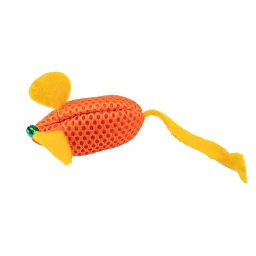 Игрушка мягкая для кошек Agility с кошачьей мятой, мышка с колокольчиком разные цвета 6.5 см (30060-8) - фото 3