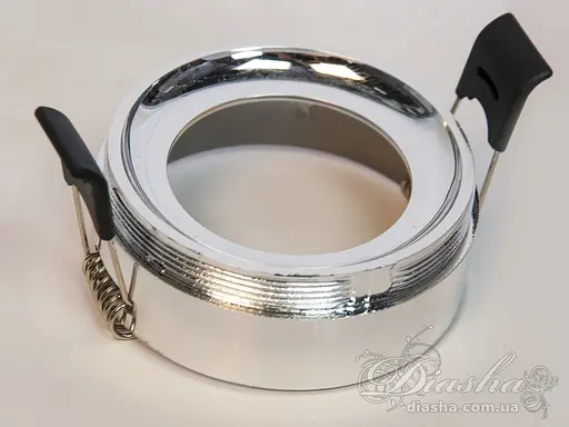 Візуально привабливий врізний точковий світильник, чорний - фото 3