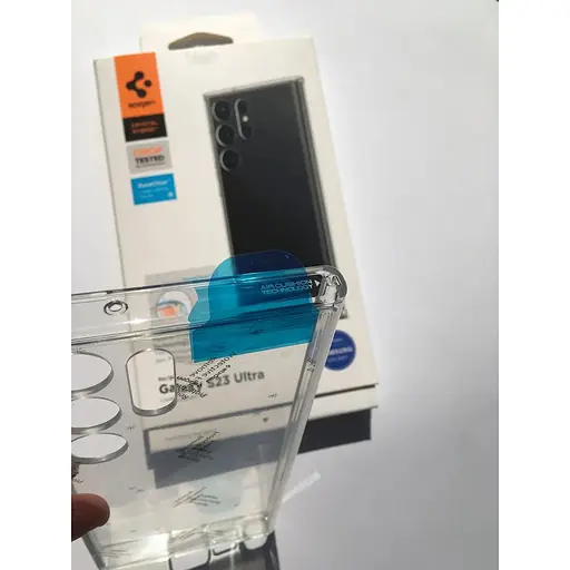 Оригинальный противоударный чехол Spigen Ultra Hybrid для Samsung Galaxy S23 Ultra (6.8") Crystal ACS05646 - фото 4