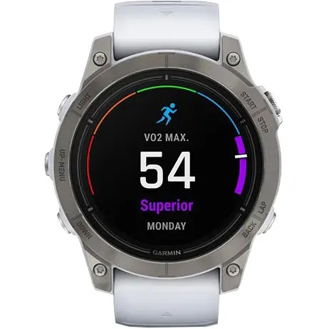 Смарт-годинник Garmin Epix Pro Gen 2 Sapphire 47 mm Titanium w. Whitestone Band (010-02803-20/21) - фото 2