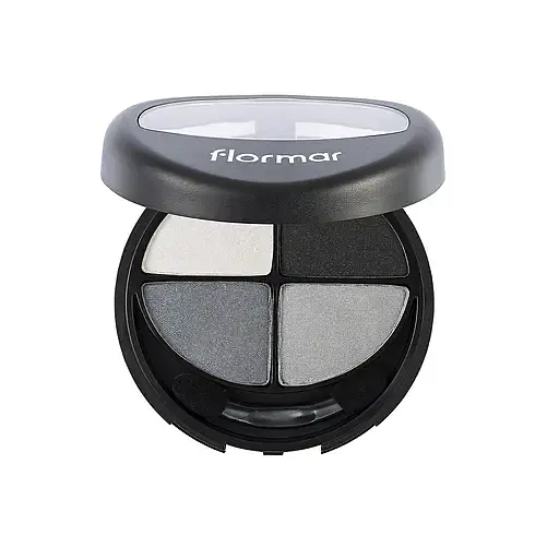 Палетка теней для век Flormar Quartet Eye Shadow, тон 404 (Black Souffle), 12 г (8000019545078) - фото 2