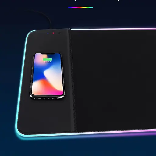 Ігрова поверхня (килимок) STAND JD-S60 з БЗП 15W LED+RGB (800*300*6mm) Black - фото 3