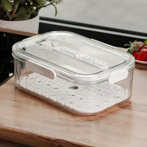 Лоток органайзер для хранения продуктов Yiwu HP-27-2 пластиковый белый - фото 2