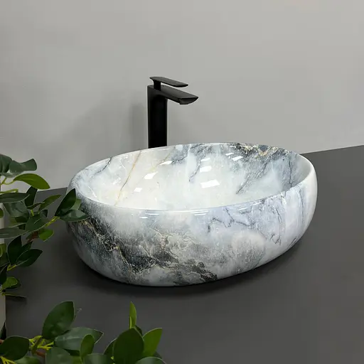 Умивальник VBI Veneto granit накладний VBI-012806, Мармур - фото 2