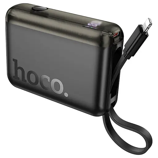 Портативний ЗП Power Bank Hoco J139 Hero 22.5W+PD20W + Lightning 10000 mAh Black - фото 2