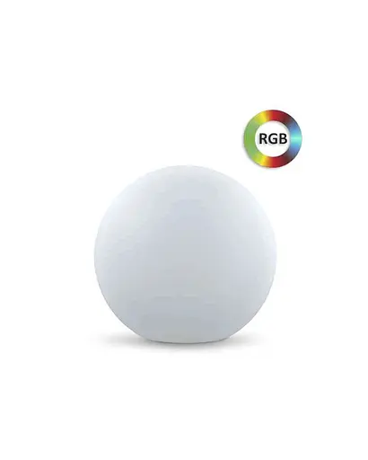 Світильник вуличний Polux 325365 Kula Led 3000K + RGB IP65 Wh - фото 1