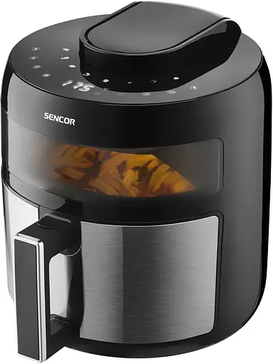 Мультипечь Sencor VITA 1500Вт 5л сенсорное управление 8 программ нержавеющая сталь пластик серо-черный - фото 7