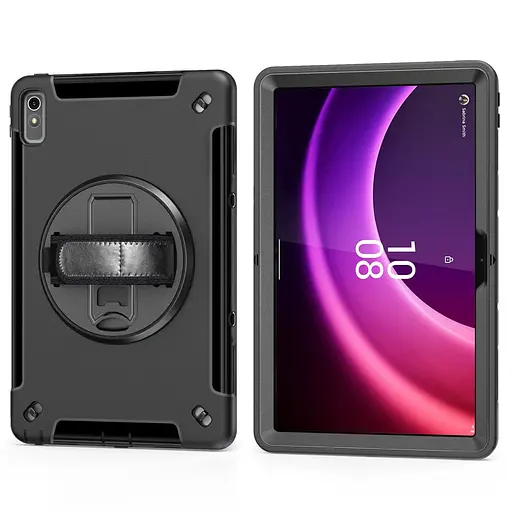 Чехол Rugged 3 Layers бронированный противоударный с защитой Lenovo Tab P11 2nd gen 11.5 TB350 Черный - фото 6