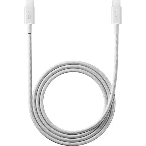 Кабель Xiaomi Braided USB-C to USB-C 6A 1m White (BHR087KGL) [153049]