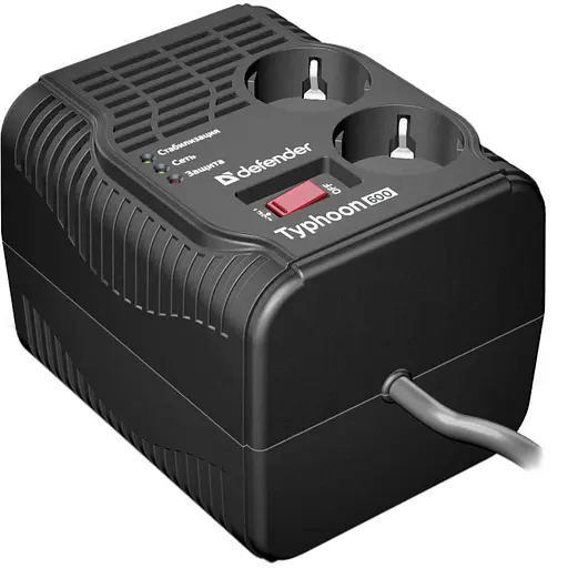 Мережевий фільтр Defender AVR Typhoon 600 (99032) - фото 3