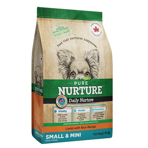 Сухий корм Pure Nurture для дорослих собак малих та дрібних порід з ягням та рисом 8 кг - фото 1