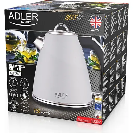 Электрочайник Adler AD 1343 Grey [152866] - фото 6