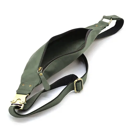 Жіноча шкіряна сумка-бананка Tarwa 31х11х2 см sum0026363 - фото 2