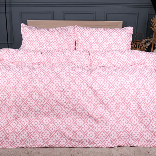 Комплект постільної білизни Ranforce Elite MIRSON Abstract Pink 110х140см (2200013166924) - фото 1