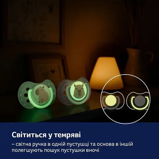 Пустышка силиконовая динамическая LOVI CapiChill 6-18 месяцев 2 шт. голубая (22/933boy) - фото 15