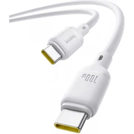 Кабель Baseus Silky Series Type-C to Type-C 100W 1m White (P10377704213-00) [141245] - фото 3