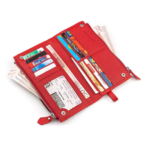 Жіночий шкіряний гаманець (ST420) ST Leather 10х19х2.5 см acs0015577 - фото 3