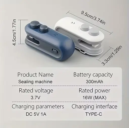 Портативний запаювач пакетів для свіжості продуктів - фото 19