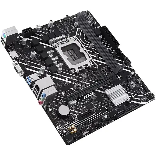 Материнська плата Asus Prime LGA1700, H610M-K, H610, 2xDDR5, Int.Video(CPU), 4xSATA3, 1xM.2, 1xPCI-E 4.0 x16, 1xPCI-E 3.0 x1, ALC997, GLan. VGA/HDMI, MicroATX - фото 4