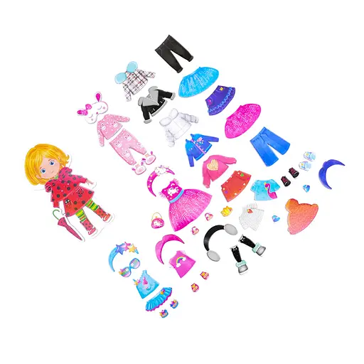 Дорожная магнитная одевалка "Trendy girl" Vladi Toys VT3702-23 укр - фото 4