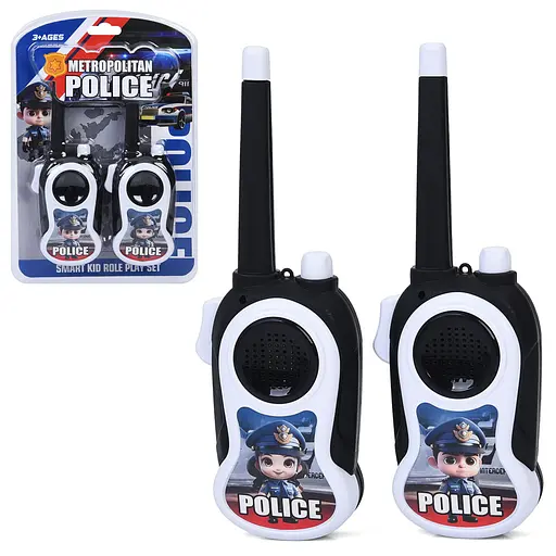 Набор детских раций 007-5B "Полиция", 2шт, 20,5см, на батарейке, слюде 19,5-29-4см (6903317819287) - фото 2