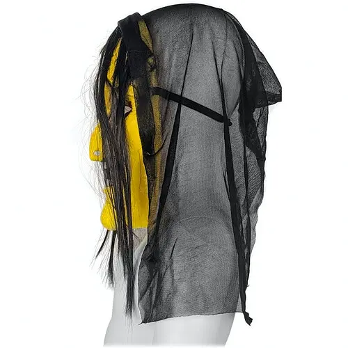 Маска Ведьма с волосами и капюшоном - фото 2