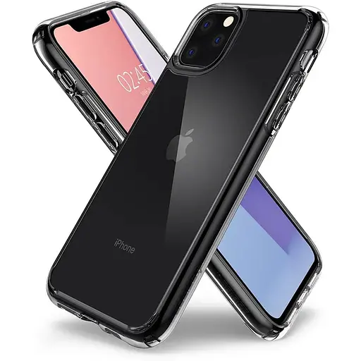 Оригинальный противоударный чехол Spigen Ultra Hybrid для iPhone 11 Pro Max (6.5") прозрачный 075CS27135 - фото 6