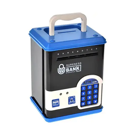 Дитяча скарбничка-сейф YG Toys WF-3015H(Blue) музика, світло, пароль, імітація відбитка - фото 1