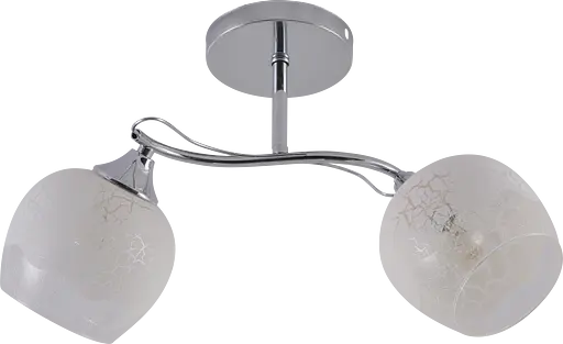 Люстра стельова V XA1633-2 CR на 2 плафони - фото 2