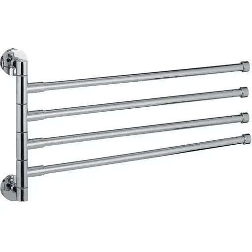 Тримач для рушника Zerix LR114 LL1488 з 4 поворотними планками Хром - фото 1