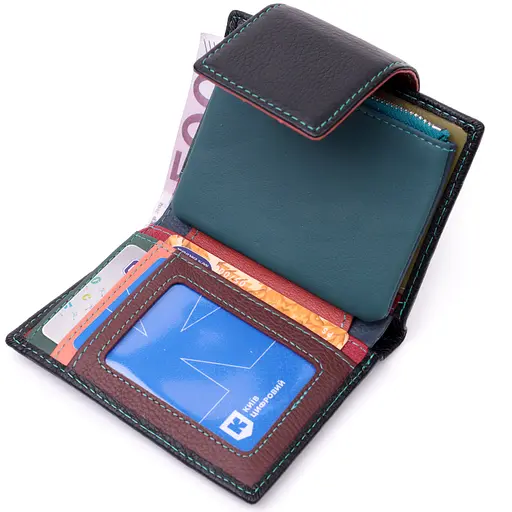 Жіночий шкіряний гаманець ST Leather 9х12х1.5 см acs0028361 - фото 4