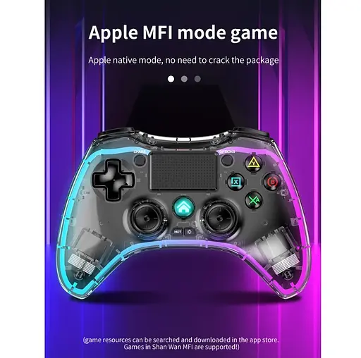 Геймпад джойстик Voltronic P-05 Wireless DualShock 4 for PS4/Switch/PC/IOS MFI/Adndroid HID - фото 8