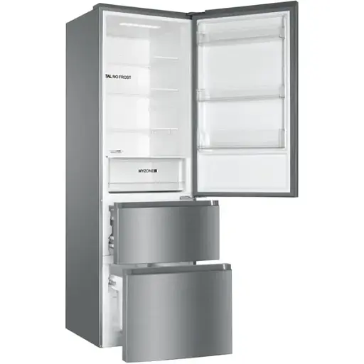 Холодильник Haier многодверный 190.5x59.5х65.7 холод.отд. 233 л мороз.отд. 114 л 3дв. А++ NF инв. дисплей зона нулевая серебристый - фото 4