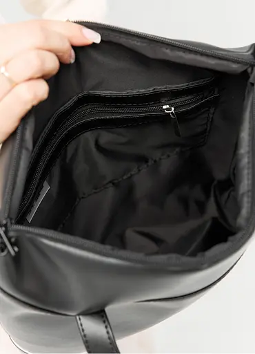 Женская сумка Sambag Shoper NOVA черная 34 х 30 х 7 см (93140101) - фото 5