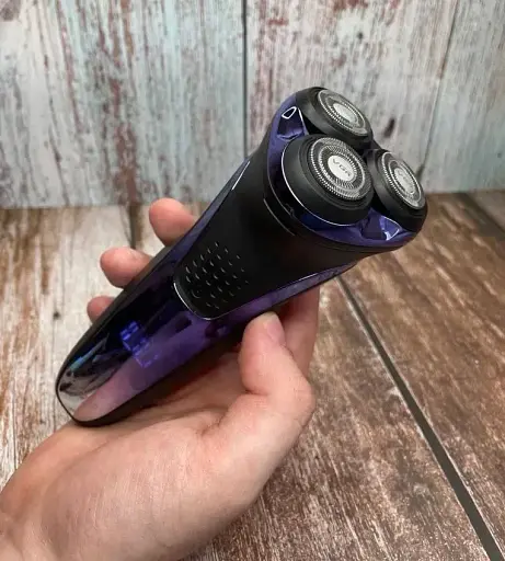 Електробритва роторна VGR V-306 (Водонепроникна, 3D-головки, LCD-дисплей, з тримером) - фото 2